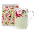 Dots & Roses Green Classico Mug - McIntosh Shop