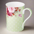 Dots & Roses Green Classico Mug - McIntosh Shop