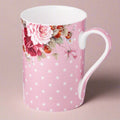 Dots & Roses Pink Classico Mug - McIntosh Shop