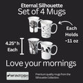 Eternal Silhouette set of 4 Mugs - McIntosh Shop