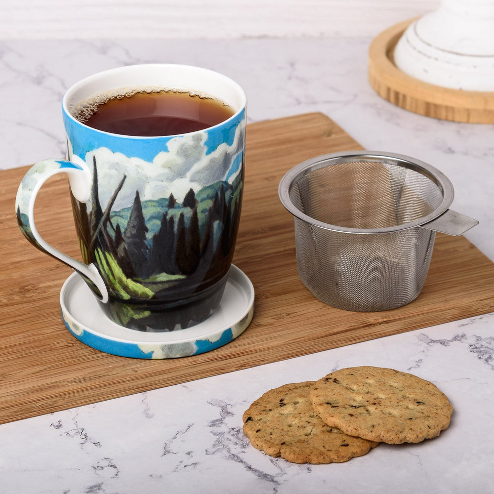 Harris Lake in Algonquin Park Tea Mug w/ Infuser and Lid - McIntosh Shop