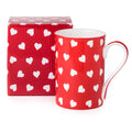 Hearts on Red Classico Mug - McIntosh Shop