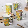 Klimt Flower Garden set of 4 Mugs - McIntosh Shop