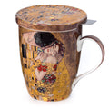 Klimt The Kiss Tea Mug W/Infuser and Lid - McIntosh Shop