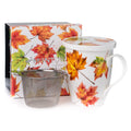 Maple Leaf Forever Tea Mug W/Infuser and Lid - McIntosh Shop