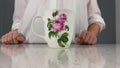 Botanical Flowers Pink Rose Java Mug