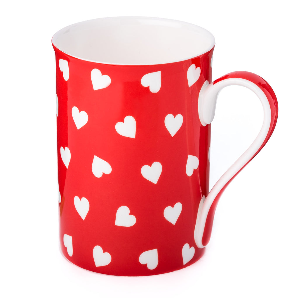 Hearts on Red Classico Mug