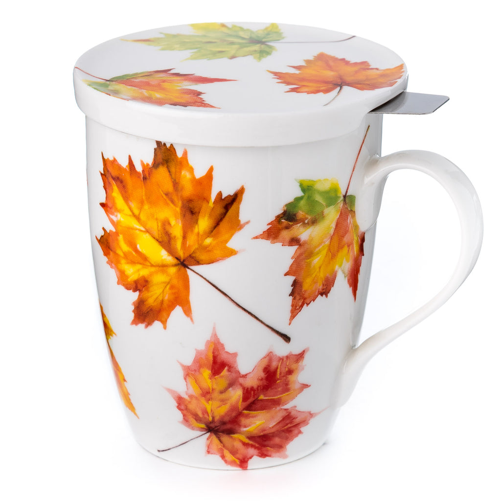 Tasse à thé Maple Leaf Forever avec infuseur et couvercle