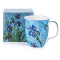 Monet Lilac Irises tasse java