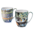 Ensemble de tasse Renoir scènes de navigation    