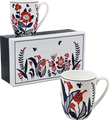 Scandinavian Flowers Mug Pair