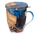 Van Gogh Cafe Terrace at Night Tea Mug W/Infuser and Lid