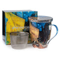 Van Gogh Cafe Terrace at Night Tea Mug W/Infuser and Lid