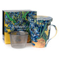 Tasse à thé Van Gogh Iris avec infuseur et couvercle